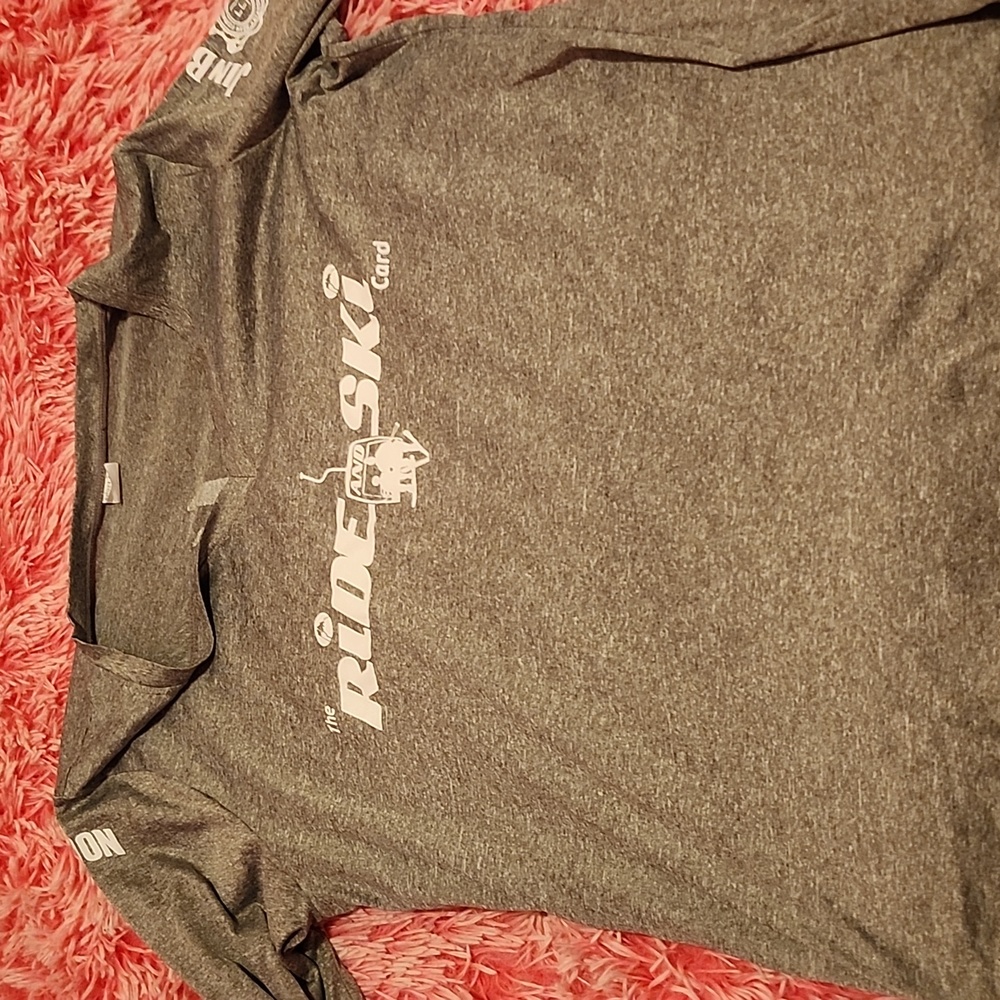 Ride & Ski Shirt - event sponsor logos on sleeves